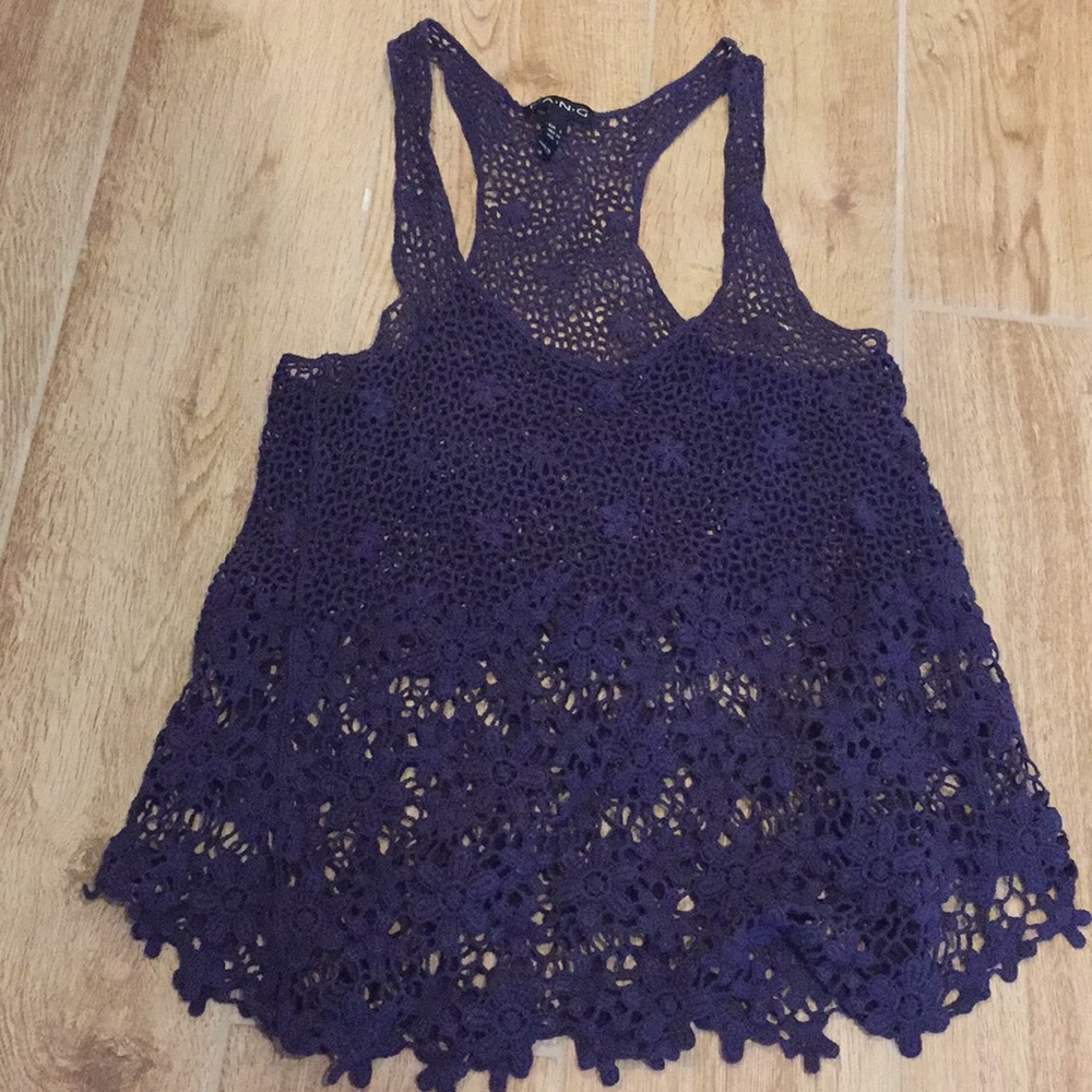 Dark blue over tank.